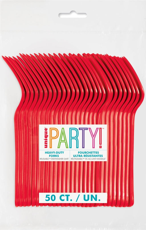 Ruby Red Premium Forks | 50ct