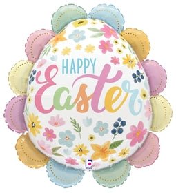 Ruffled Floral Easter Egg 30" | 1 ct