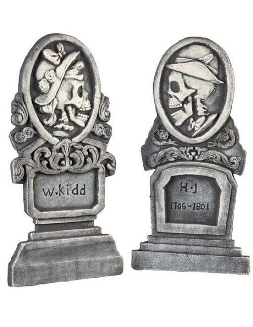 Mansion Bride and Groom Tombstone Set 23in