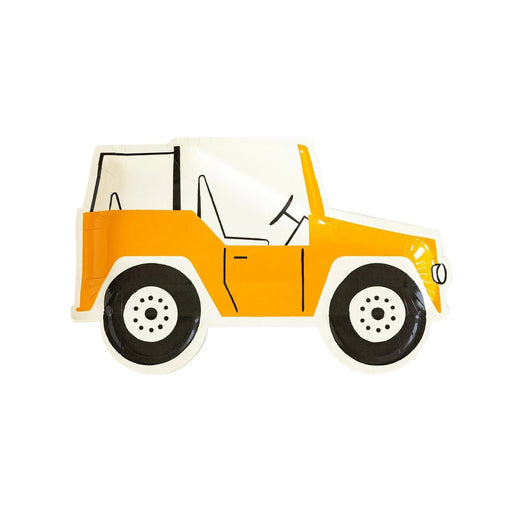 Safari Jeep Shaped Paper Plates | 8 ct