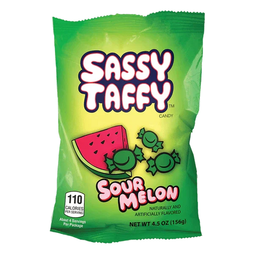 Sassy Sour Watermelon Salt Water Taffy 4.5oz | 1 ct