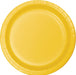 9in Paper Plate School Bus Yellow - Party Supplies