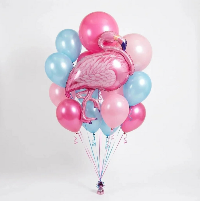 Flamingo Beach Balloon Bouquet | 17pc