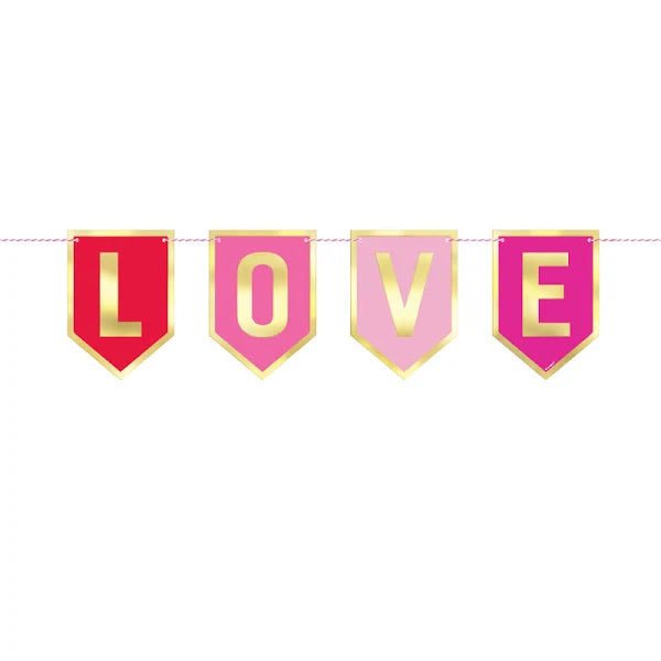 Valentine's Love Pennant Banner 3' | 1 ct