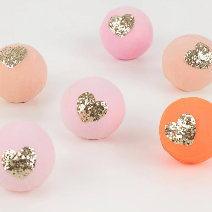 Valentine's Pink Surprise Balls 2" | 6 ct