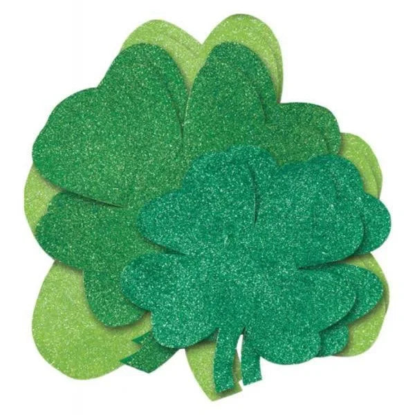 St. Patrick's Day Glitter Shamrock Assortment | 6 ct