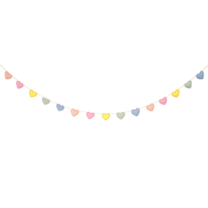 Valentine's Felt Heart Garland 6' | 1 ct