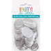 Package of silver foil confetti discs with colorful "Party" branding and bilingual label showing net weight of 56.6g.