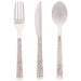24ct Silver Hammered Cutlery Box Assorted - Party Supplies