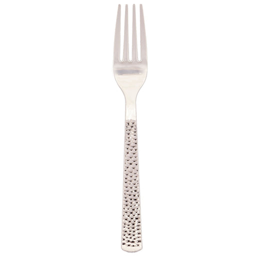 Silver Hammered Forks | 24ct