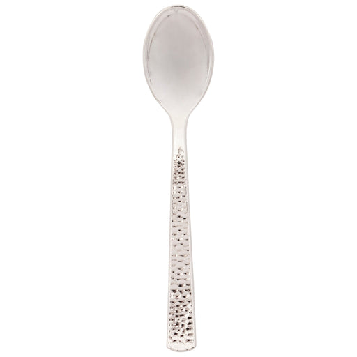 Silver Hammered Spoons | 24ct