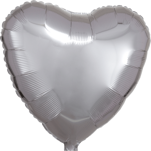 Silver Heart Mylar Balloon 18" | 1ct.