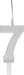 Silver Number 7 Sparkler Candle - Party Supplies