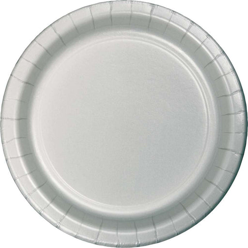 Silver Paper Plates 9" | 24ct