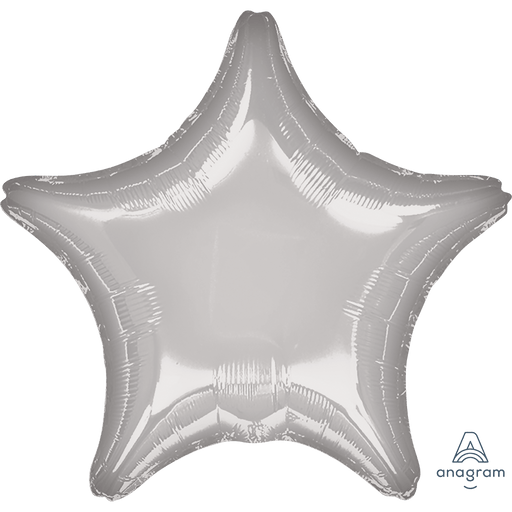 Silver Star Mylar Balloon 18" | 1 ct