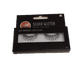 Black packaging box displaying a pair of silver glitter false eyelashes with self-adhesive backing, labeled "2 pcs" at the bottom.