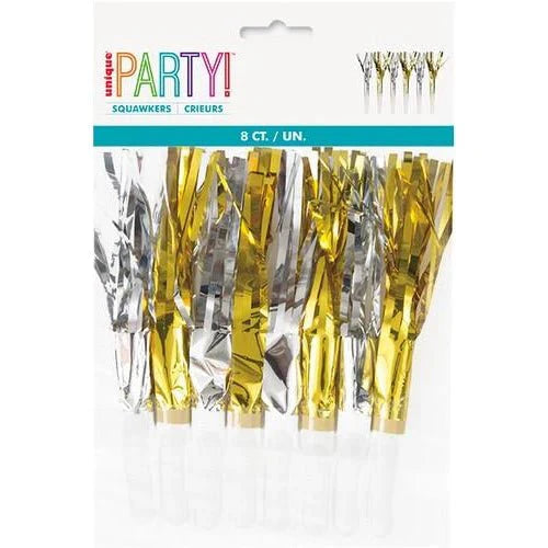 Silver/Gold Squawkers Assorted | 8ct