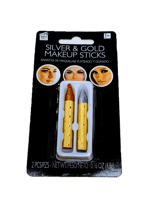 Silver & Gold Makeup Sticks | 2pcs
