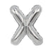 Silver metallic letter Y balloon with a reflective surface and sealed seams, displayed against a white background.