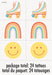 24ct Temporary Tattoos Skate Retro - Party Supplies