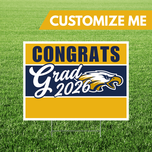 Skyline High School UT Custom Name Grad Yard Sign 24" x 18" | 1 ct