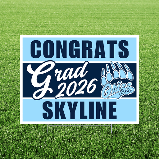 Skyline Idaho High School Grad Yard Sign 24" x 18" | 1 ct
