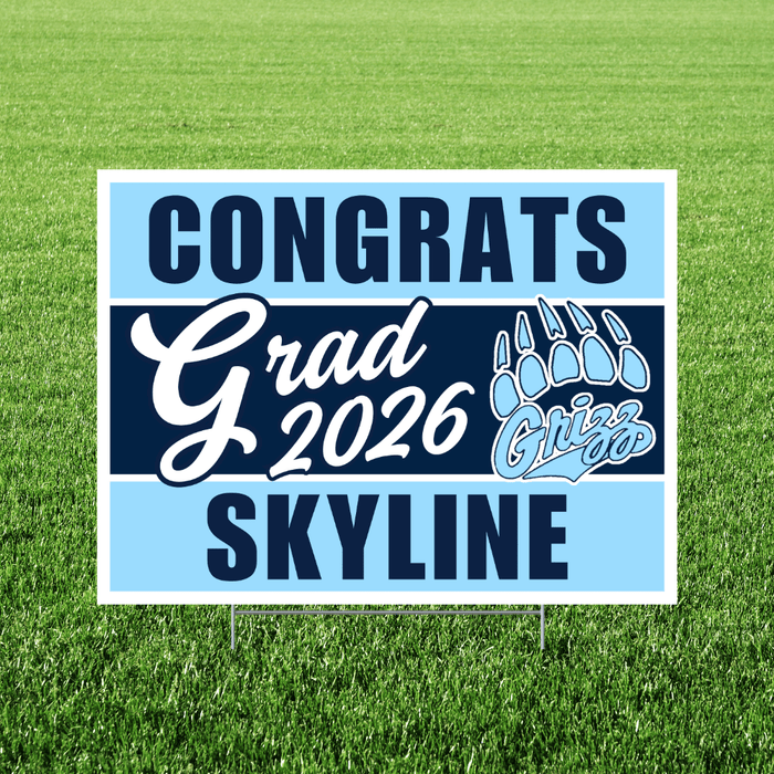 Skyline Idaho High School Grad Yard Sign 24" x 18" | 1 ct - Zurchers