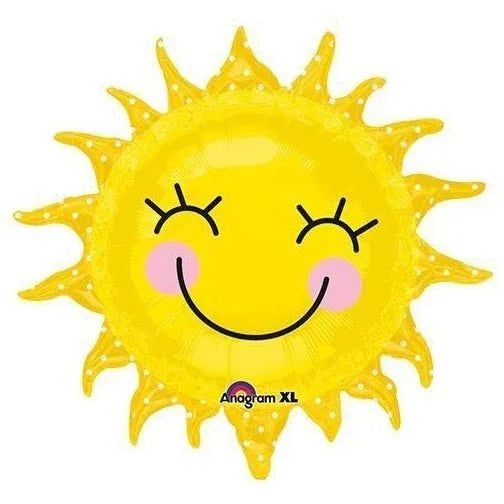 Smiley Sun Supershape Mylar Balloon, 29'' | 1 ct - Zurchers