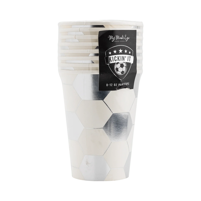 Soccer Paper Cups 12 oz. | 8 ct - Zurchers