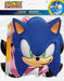 Eight assorted Sonic the Hedgehog paper masks in various character designs, including blue masks with orange ears and green eyes, displayed in packaging showing the front mask prominently.