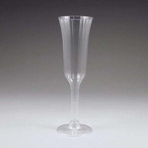 Sovereign Fluted Champagne Glasses Plastic 5 oz | 10 ct