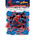 Marvel Spider-Man happy birthday banner featuring a red and blue geometric design with Spider-Man in the center, measuring 6.4 feet long.