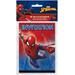 Package of 8 Spider-Man birthday invitations with envelopes featuring red and blue artwork of Spider-Man in action poses against a cityscape background.