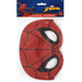 Red Spider-Man paper masks with black web design and elastic band, 8 count