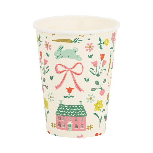 Springtime Cottage Party Cups 12 oz. | 8 ct