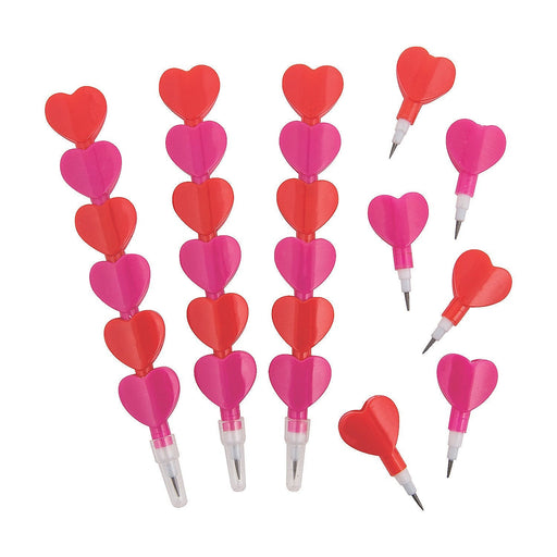 Valentine's Stacking Heart Pencils