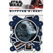 Star Wars birthday banner with Death Star design on a white background