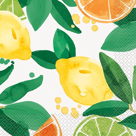 Summer Citrus Lunch Napkins | 16ct