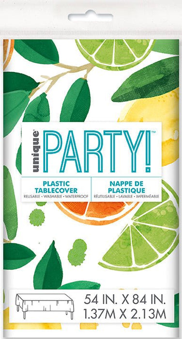 Tablecover Plastic Summer Citrus - Party Supplies