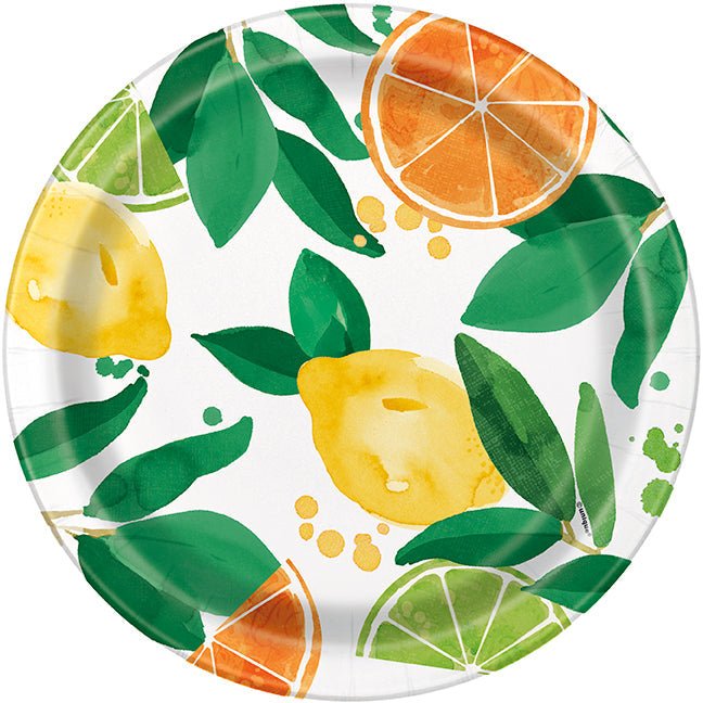 9in Plate Summer Citrus- Party Supplies