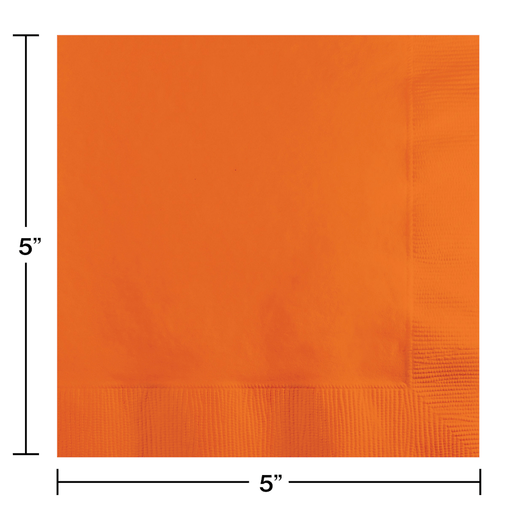 Sunkissed Orange Beverage Napkins | 50ct