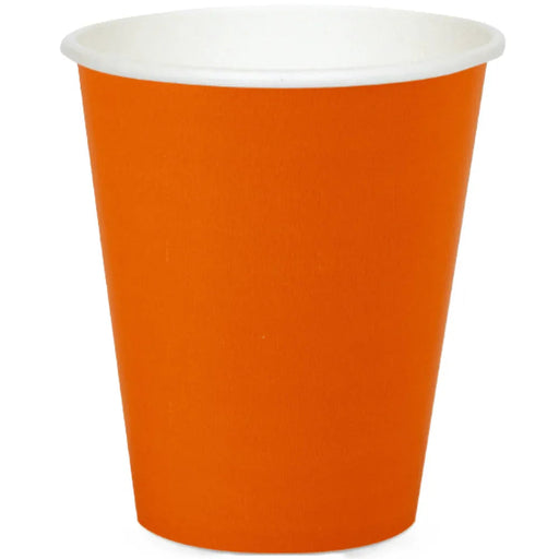 Sunkissed Orange Paper Cups 9oz | 24ct