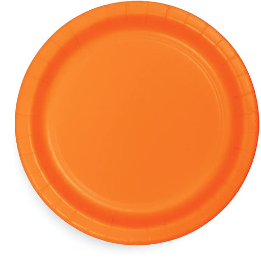 Sunkissed Orange Paper Plates 10" | 24ct