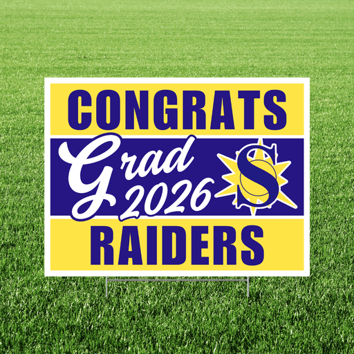 Sunnyvale TX Grad Yard Sign 18x24" | 1ct