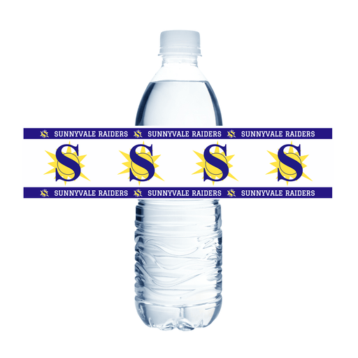 Sunnyvale TX Waterbottle Label 8.5x2" | 24ct