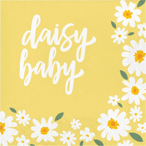 Sweet Daisy Baby Paper Lunch Napkins | 16 ct