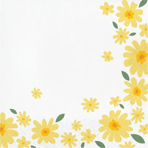Sweet Daisy Paper Lunch Napkins | 16 ct