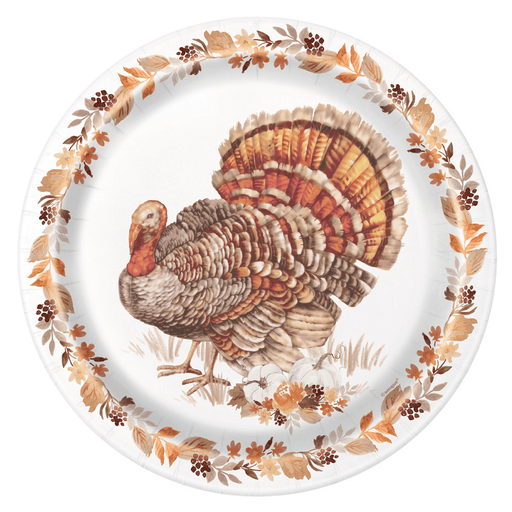 Tasteful Turkey Luncheon Plates | 1ct