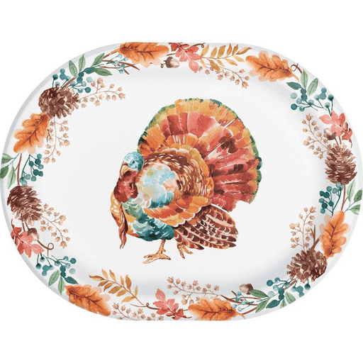 Tasteful Turkey - Oval Platter 12" X 9" 8 Ct
