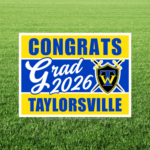 Taylorsville High School Grad Yard Sign 24" x 18" | 1 ct